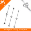 industrial barbells jewelry, fashion hearts shaped earrings, industrial piercing earrings